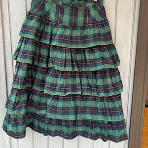 Plaid Urban Outfitters Tiered Skirt L